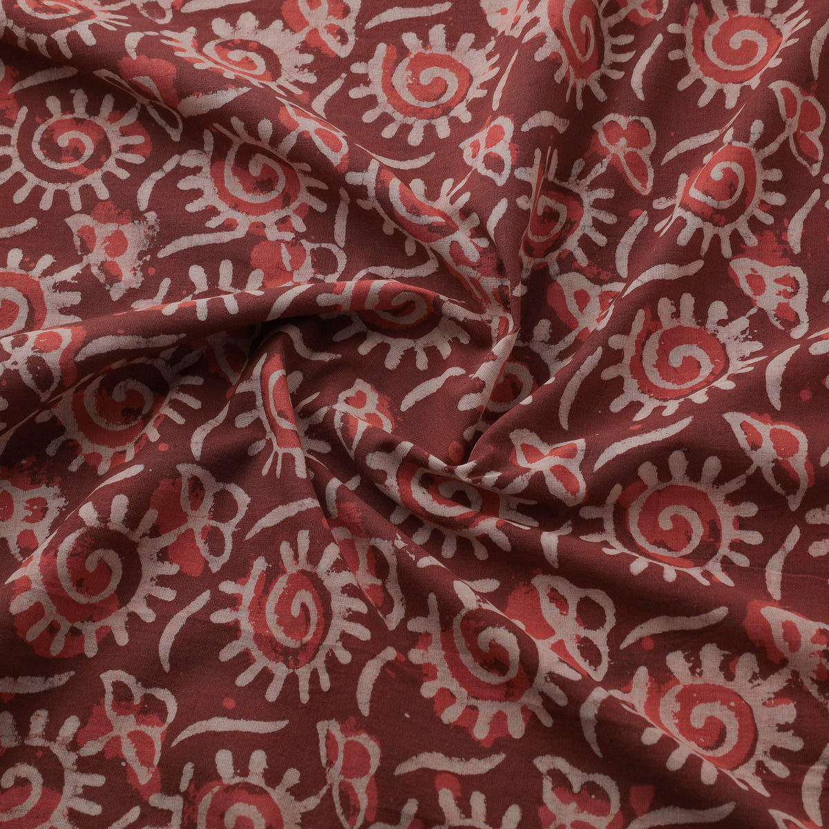 Bagru Dabu Hand Block Prints Natural Dyed Cotton Fabric 77