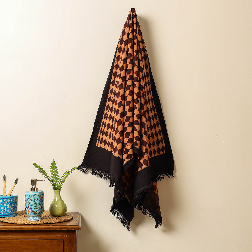 Block Printed Cotton Towel
