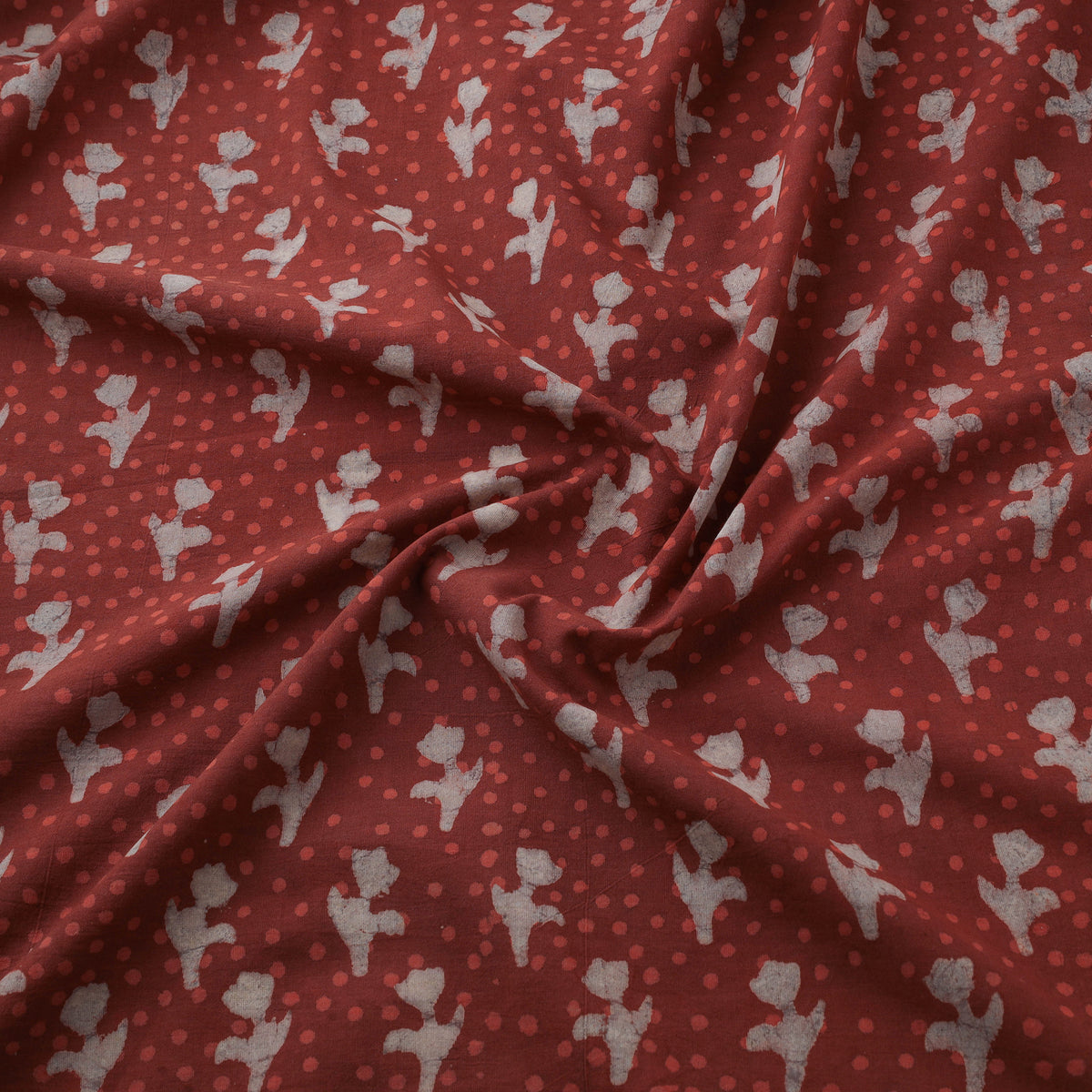 Bagru Dabu Hand Block Prints Natural Dyed Cotton Fabric 79