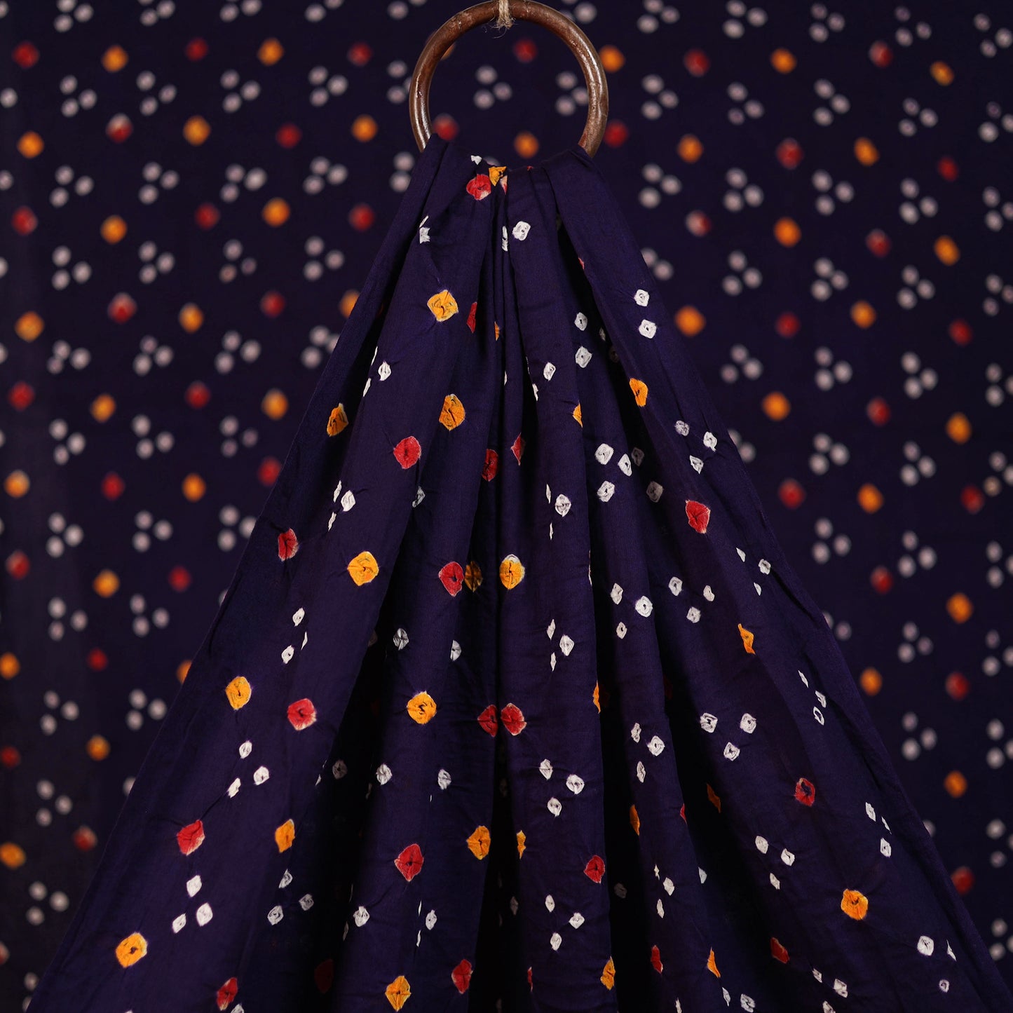 Kutch Bandhani Tie-Dye Cotton Fabric 14