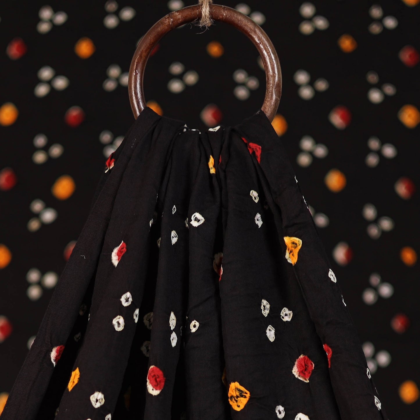 Kutch Bandhani Tie-Dye Cotton Fabric 13