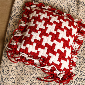 Handwoven Upcycled Cotton Cushion Cover 