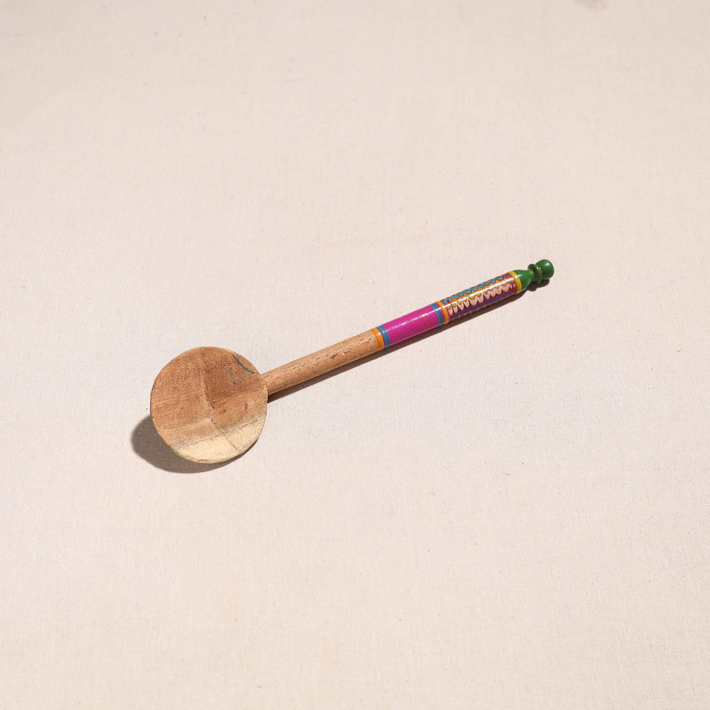 Handmade Lacquered Wooden Ladle Spoon (12 in) 32