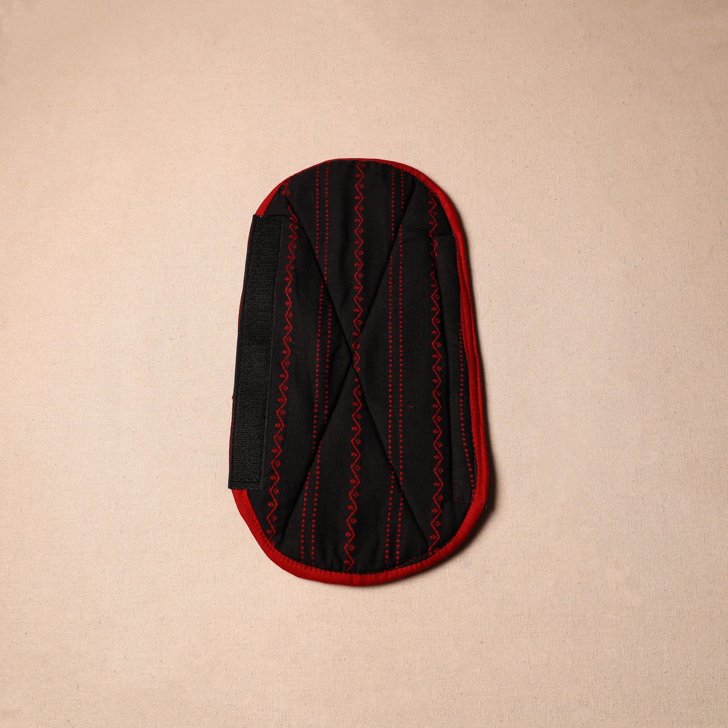 Buy Black Handmade Cotton Fridge Handle Cover
