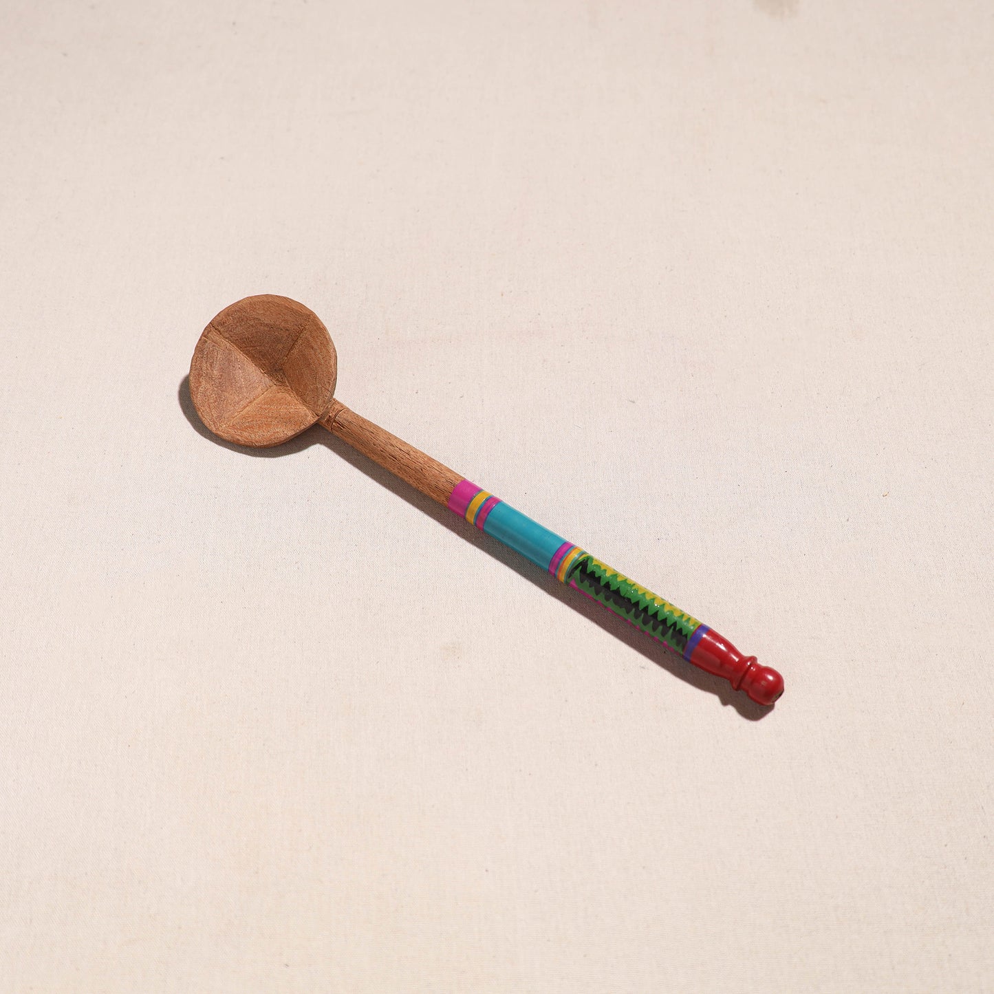 Handmade Lacquered Wooden Ladle Spoon (12 in) 35