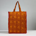 Orange Handcrafted Cotton Shopping Bag 09