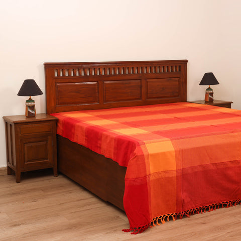 Bijnor Pure Handloom Cotton Double Bed Sheet (108 x 90 in) 45
