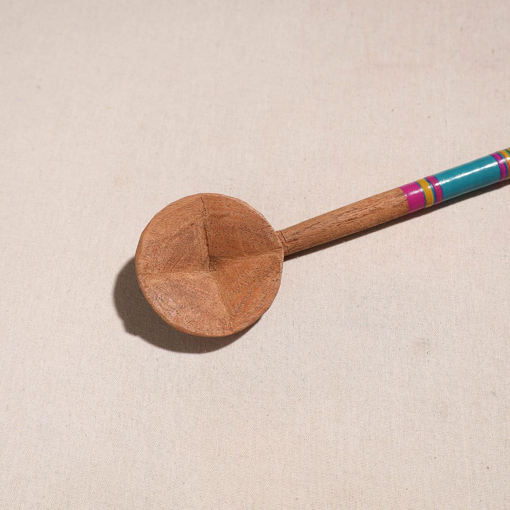 Handmade Lacquered Wooden Ladle Spoon (12 in) 35