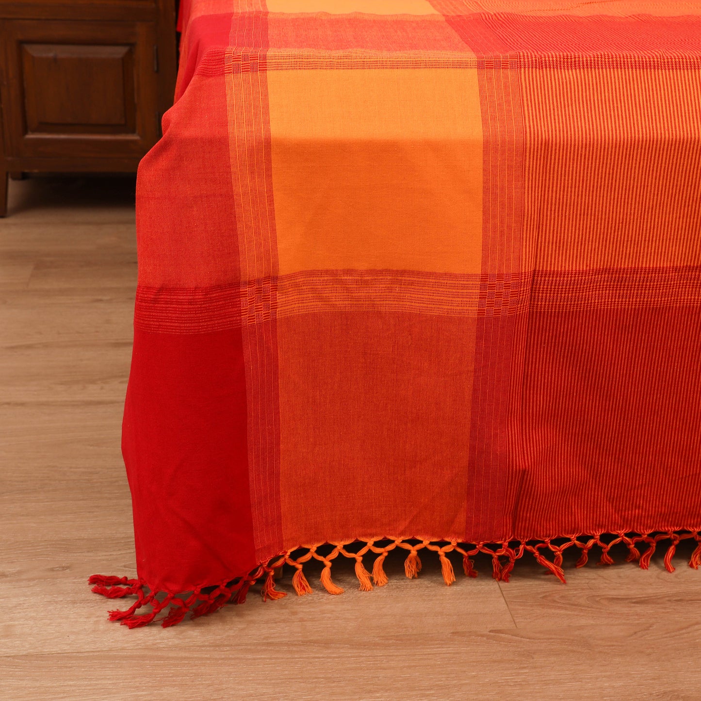 Bijnor Pure Handloom Cotton Double Bed Sheet (108 x 90 in) 45