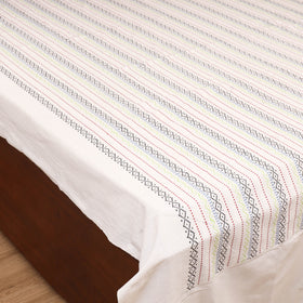Bijnor Pure Handloom Cotton Double Bed Sheet (108 x 90 in) 31