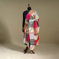 Multicolor - patchwork reversible silk bengal kantha work