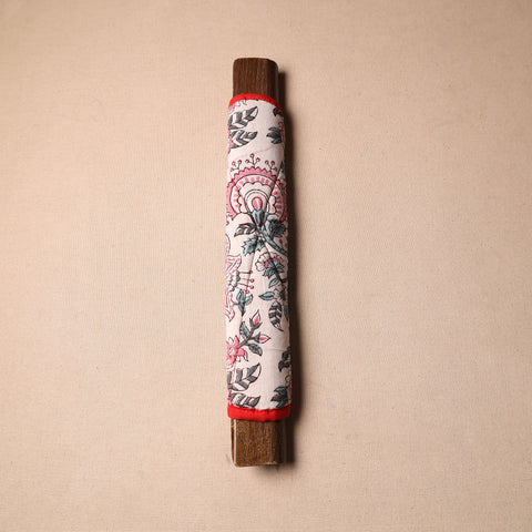 White - Handmade Cotton Fridge Handle Cover 37