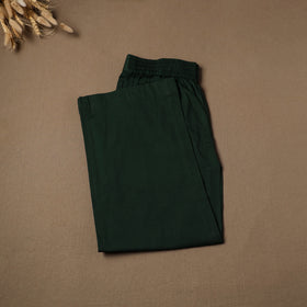 Green - Cotton Lycra Elasticated Plain Pant for Women 03