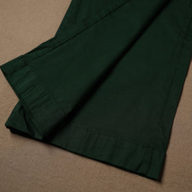 Green - Cotton Lycra Elasticated Plain Pant for Women 03