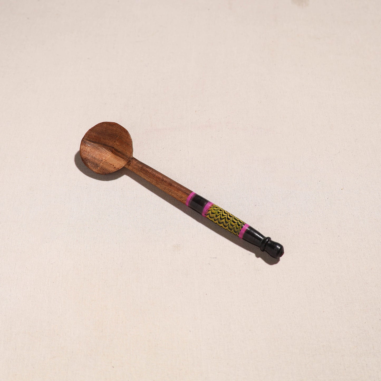 Handmade Lacquered Wooden Ladle Spoon (12 in) 38