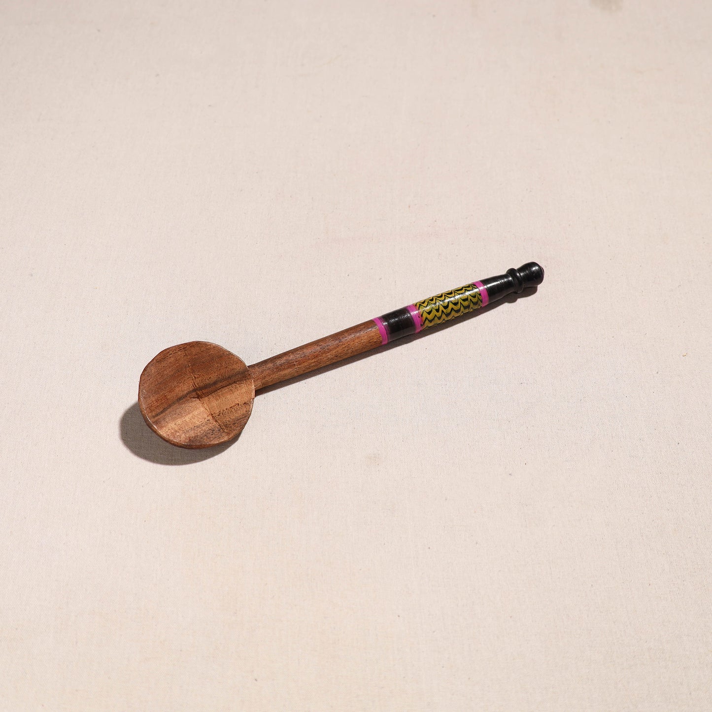 Handmade Lacquered Wooden Ladle Spoon (12 in) 38