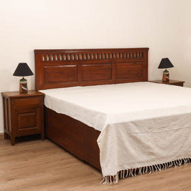Bijnor Pure Handloom Cotton Double Bed Sheet (108 x 90 in) 32