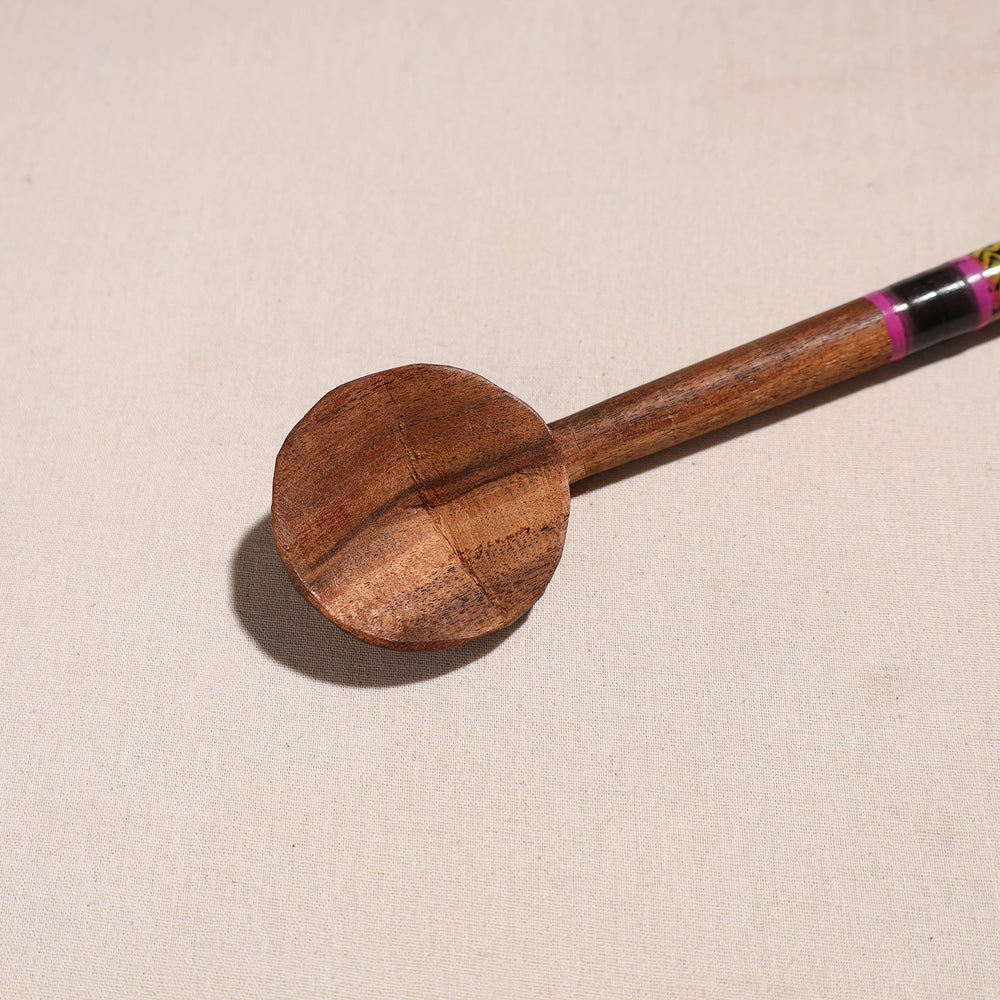 Handmade Lacquered Wooden Ladle Spoon (12 in) 38