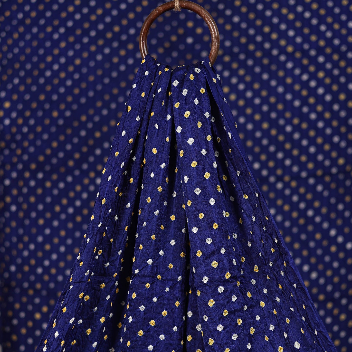 Kutch Bandhani Tie-Dye Modal Silk Fabric 19