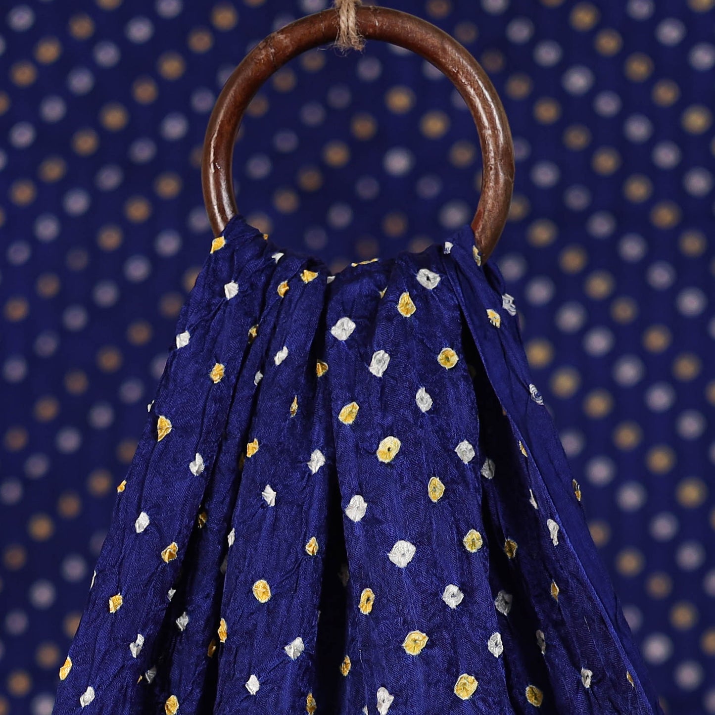 Kutch Bandhani Tie-Dye Modal Silk Fabric 19