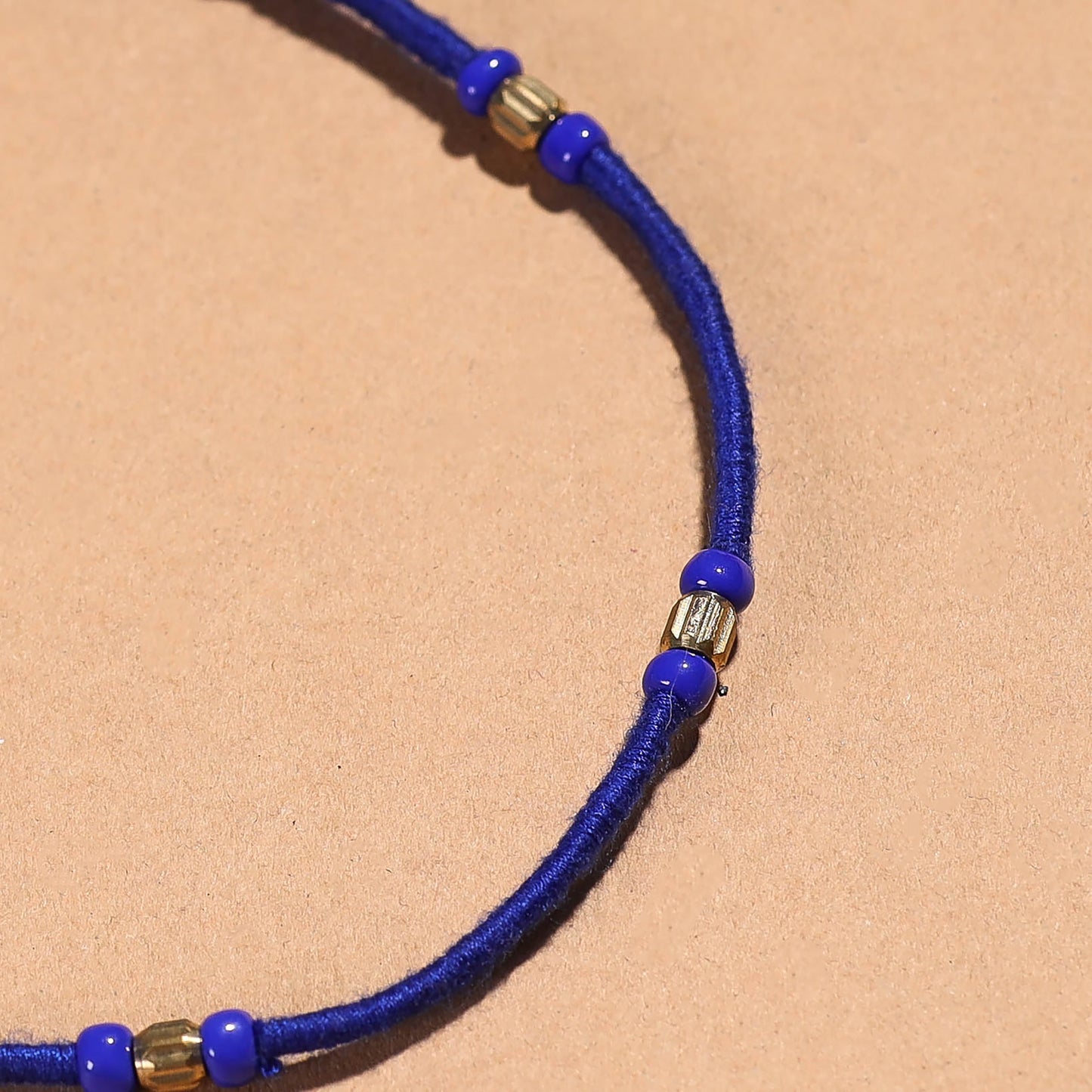 Handcrafted Patwa Thread & Beadwork Anklet