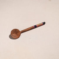 Handmade Lacquered Wooden Ladle Spoon (12 in) 39