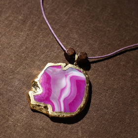  Handmade Natural Gemstone Bezel Pendent