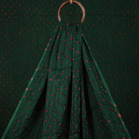 Kutch Bandhani Tie-Dye Modal Silk Fabric 05