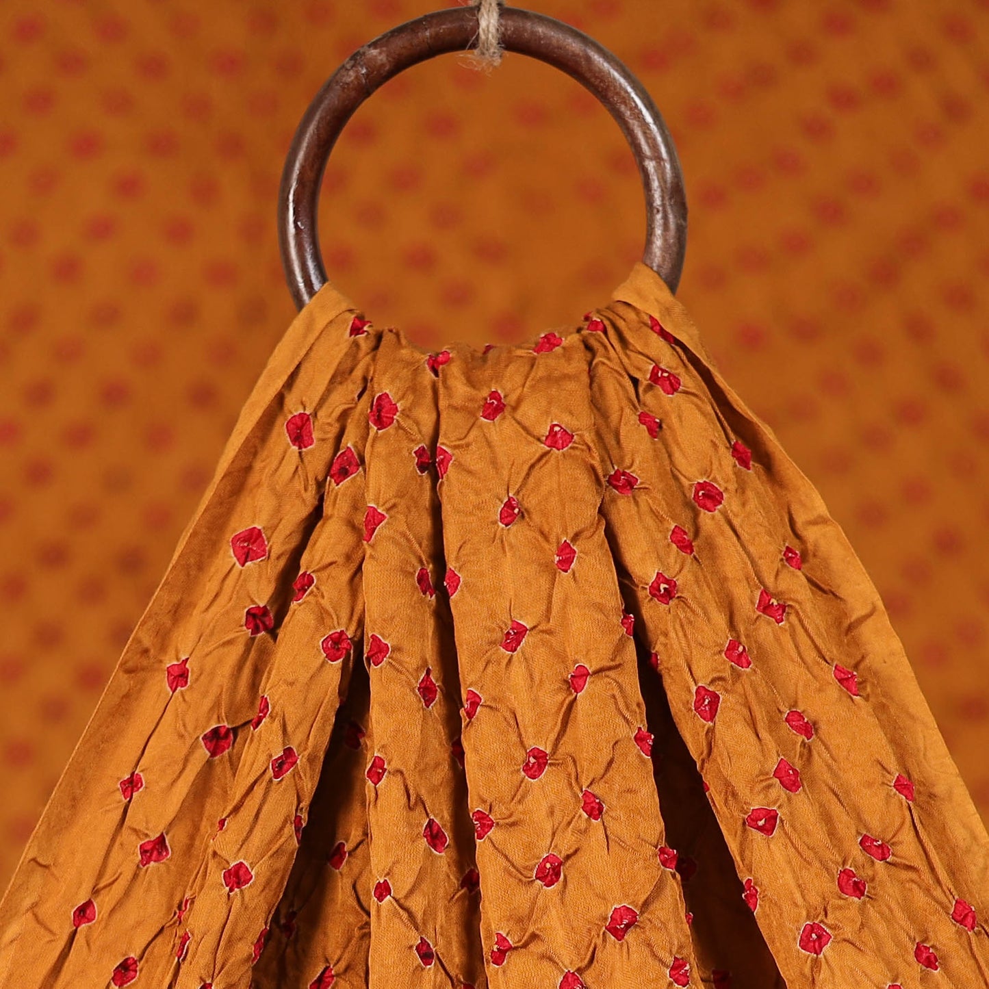 Kutch Bandhani Tie-Dye Modal Silk Fabric 08