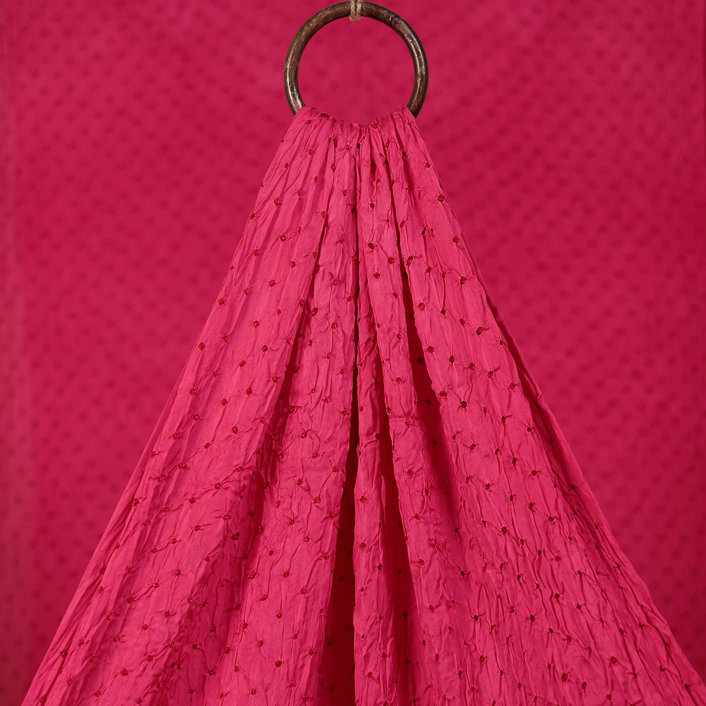 Kutch Bandhani Tie-Dye Modal Silk Fabric 09
