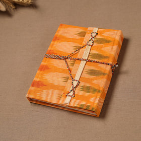 Handmade Paper Notebook in Ikat Cover with Thread Lock (7 x 5 in) 02