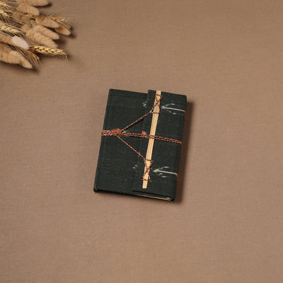 Handmade Paper Notebook in Ikat Cover with Thread Lock (7 x 5 in) 03