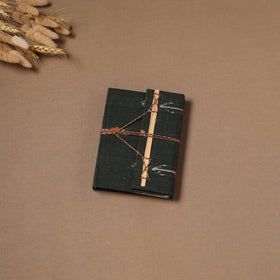 Handmade Paper Notebook in Ikat Cover with Thread Lock (7 x 5 in) 03