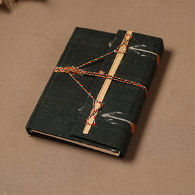 Handmade Paper Notebook in Ikat Cover with Thread Lock (7 x 5 in) 03