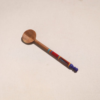 Handmade Lacquered Wooden Ladle Spoon (12 in) 42