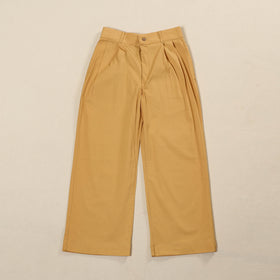 Yellow - Cotton Lycra Elasticated Plain Pant for Women 01