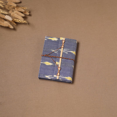 Handmade Paper Notebook in Ikat Cover with Thread Lock (7 x 5 in) 04