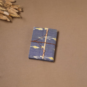 Handmade Paper Notebook in Ikat Cover with Thread Lock (7 x 5 in) 04