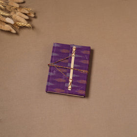 Handmade Paper Notebook in Ikat Cover with Thread Lock (7 x 5 in) 05