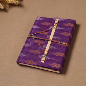 Handmade Paper Notebook in Ikat Cover with Thread Lock (7 x 5 in) 05