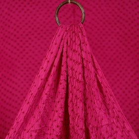 Pink - Kutch Bandhani Tie-Dye Modal Silk Fabric 12