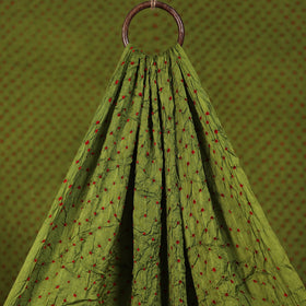 Green - Kutch Bandhani Tie-Dye Modal Silk Fabric 14