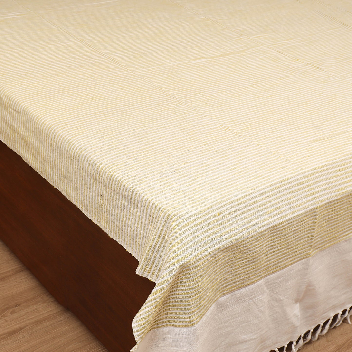 Bijnor Pure Handloom Cotton Double Bed Sheet (108 x 90 in) 35