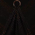 Black - Kutch Bandhani Tie-Dye Modal Silk Fabric 15
