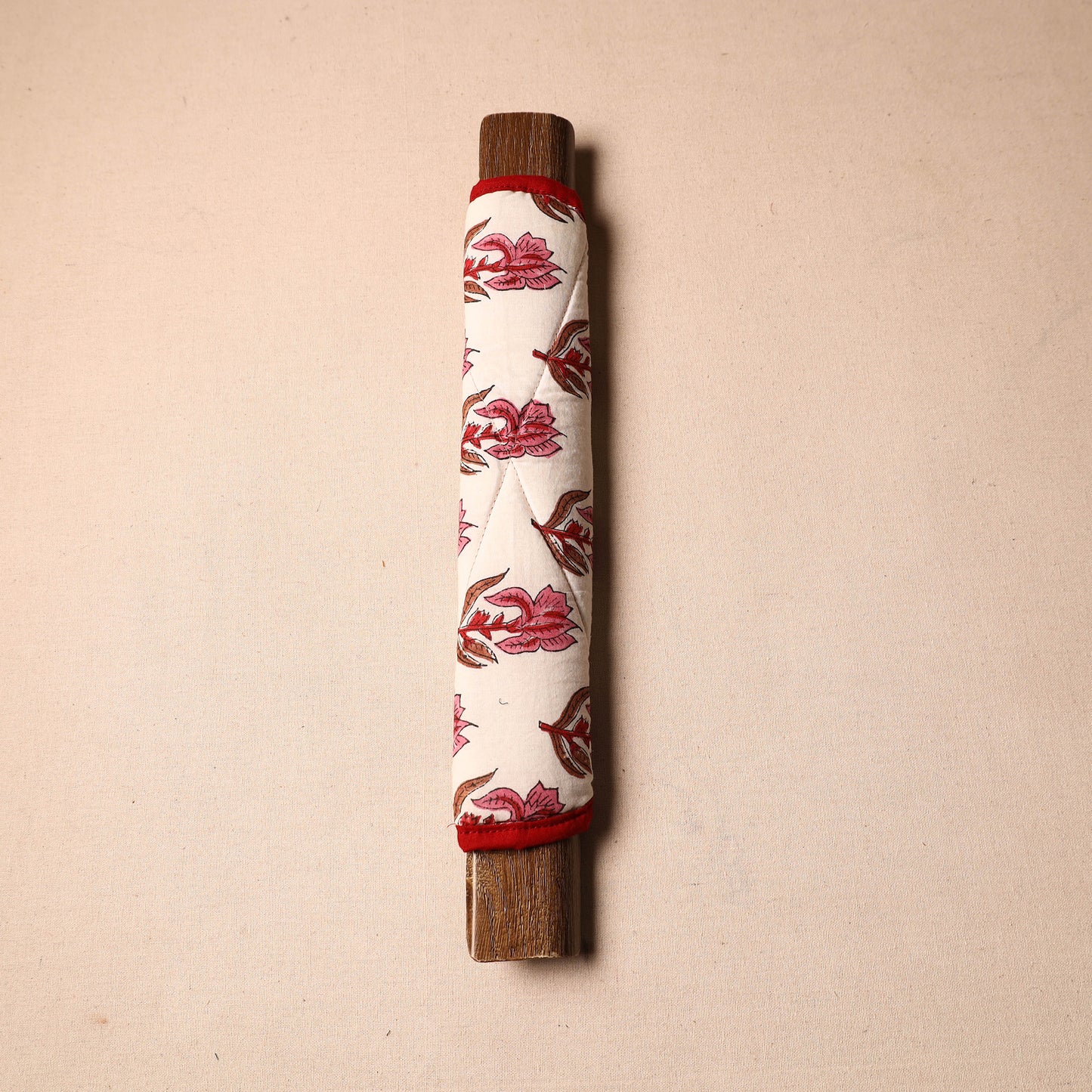 Buy Handmade Cotton Beige Fridge Handle Cover