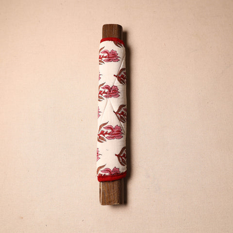 Buy Handmade Cotton Beige Fridge Handle Cover