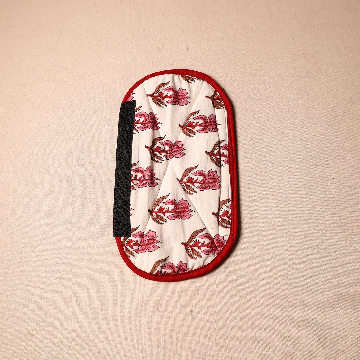 Buy Handmade Cotton Beige Fridge Handle Cover