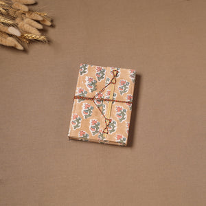 Handmade Paper Notebook in Floral Cover with Thread Lock (7 x 5 in) 10