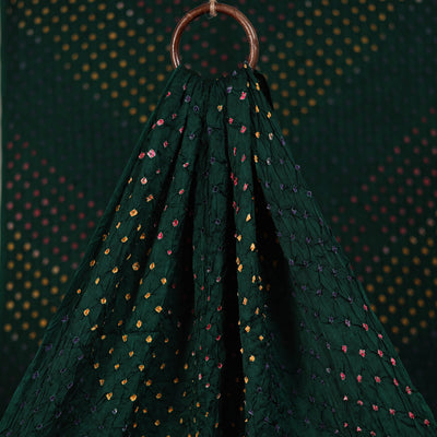 Kutch Bandhani Tie-Dye Modal Silk Fabric 18