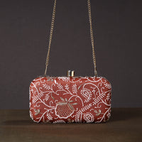 Chikankari Embroidery Clutch / Sling Bag